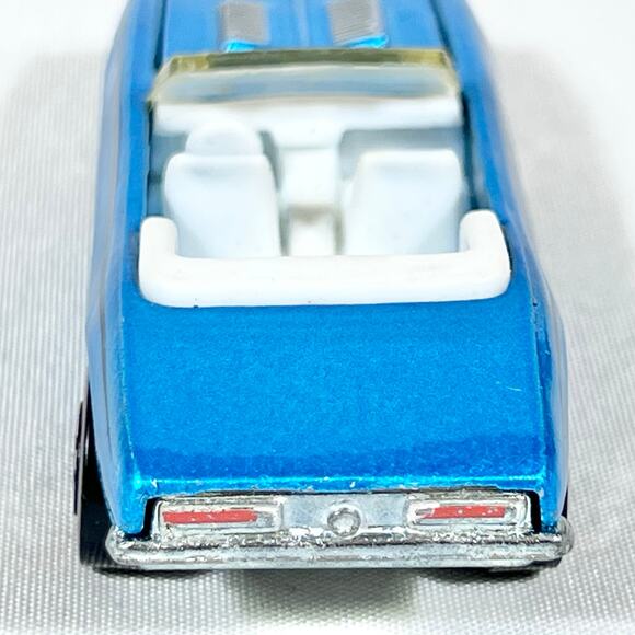 Hot Wheels '67 Camaro Convertible Redline Hood Opens 1982 Thailand Blue White - Picture 12 of 16